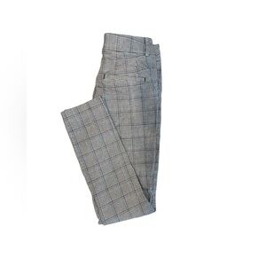 Loft High-Waist Skinny Plaid Pants Size Petite 00